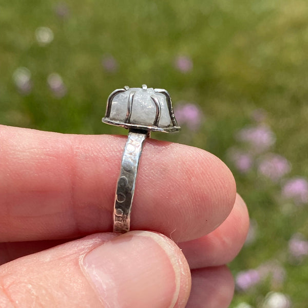 Rainbow Moonstone (Rough) Ring